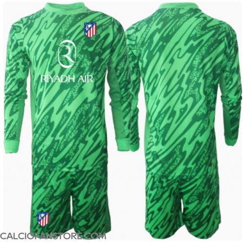 Maglia Calcio Atletico Madrid Portiere Seconda Divisa Bambino 2024-25 Manica Lunga (+ pantaloncini)